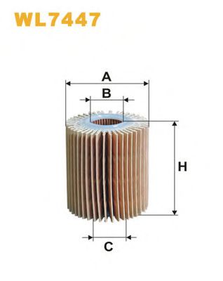 WIX FILTERS wl7447 -  Фильтр масляный двигателя